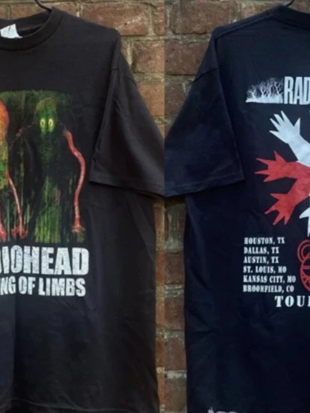 Radiohead The King Of Limbs 2012 Tour Unisex 2 side T-Shirt 276